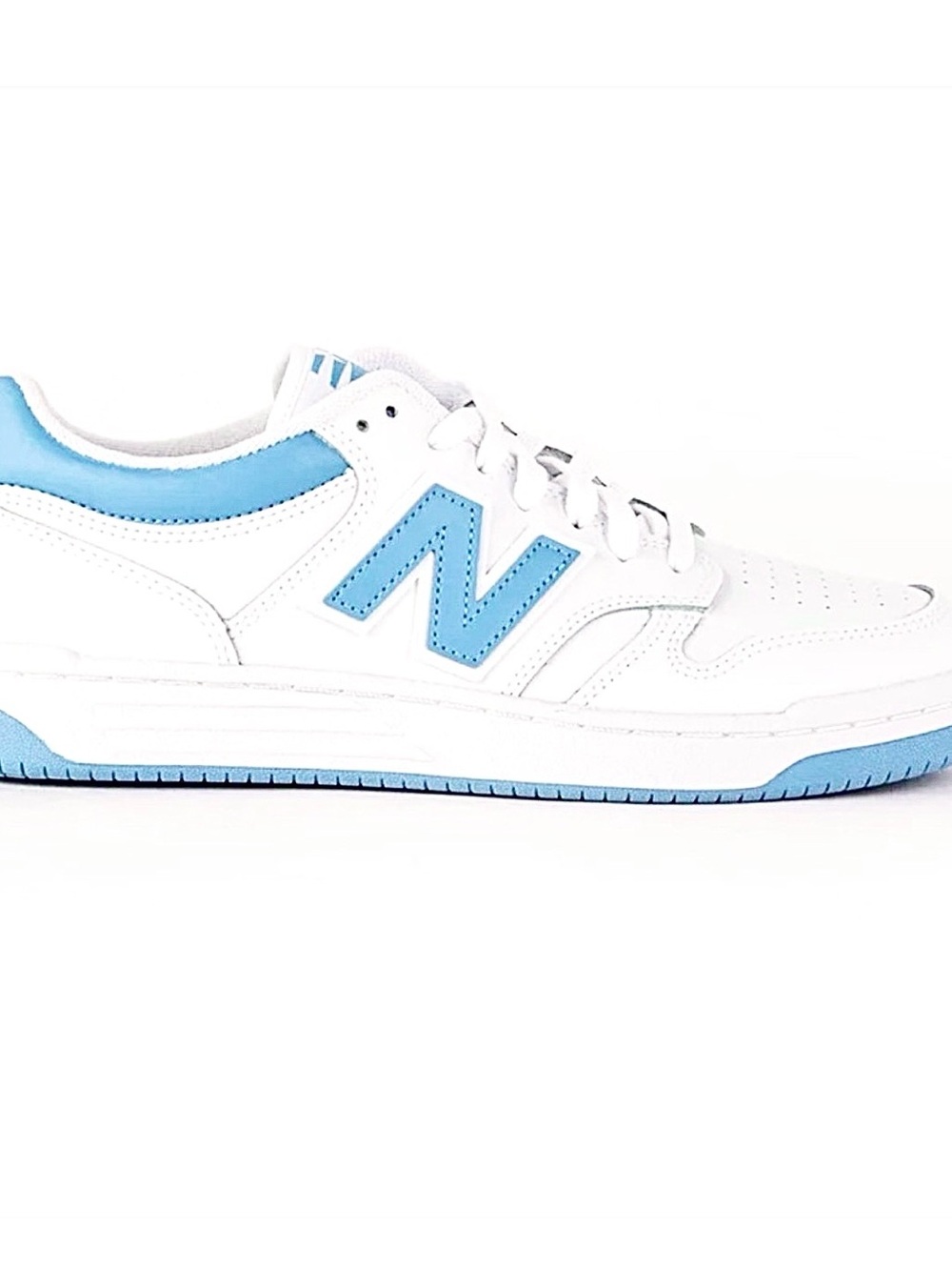 NEW New Balance 480 Men Size 8 /Women 9.5 Wht Blue Sneakers In Box Authentic $90